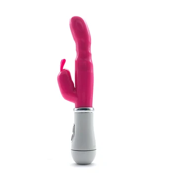 Vibratorius, Vandeniui atsparus sekso žaislas du kartus Lazdele Masturbacija rabbit vibratorius indai Suaugusiųjų Sekso produktas Moterims