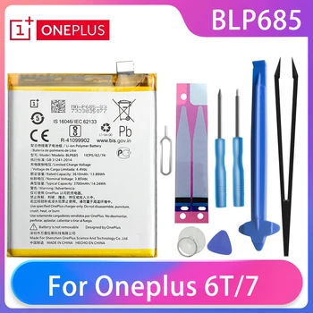 Originalus Oneplus 6T /Oneplus 7, Telefono Baterija BLP685 3700mAh Didelės Talpos, Vieną Plius Telefono Baterijų Nemokamus Įrankius, Telefono AKKU