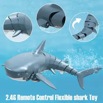 HGRC 2.4 G RC Ryklių, Žuvų Valtis Robotas Radijo Imitavimo Modelis Vandeniui Elektroninių Nuotolinio Valdymo Plaukimo Gyvūnų Žaislai Vaikams