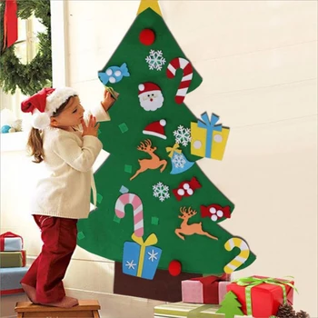 Navidad Jautėsi Kalėdų Medžio Dekoracija Namuose Naujųjų Metų vaiko Kambarys Dekoro Papuošalai Kalėdų Senelio Kalėdos Vaikams 