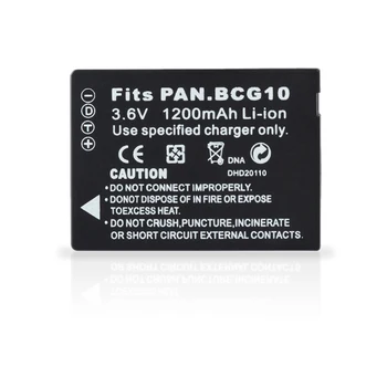 1pc 3,6 V 1200mAh Fotoaparato Baterija Panasonic Lumix NT-BCG10 NT BCG10 BCG10E DMC-3D1 DMC-TZ7 DMC-TZ8 (DMC-TZ10 DMC-TZ18 DMCTZ19