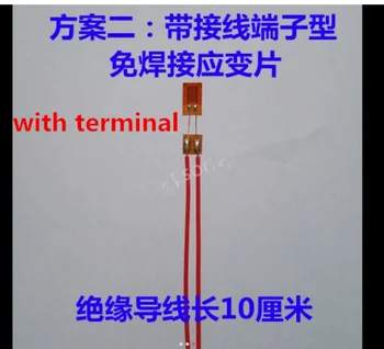 100vnt 10CM Pirmaujančių vielos 120-5AA be suvirinimo deformacijų indikatorius / Armatūros deformacijų indikatorius / su terminalo metalo atmaina-manometras