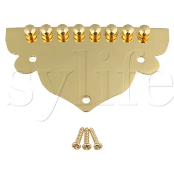 71x42mm Golden 8 String Cinko Lydinys Mandolina Tailpiece Pakeitimo