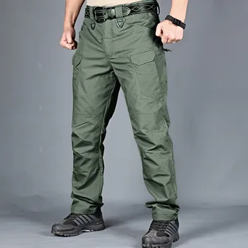 Vyrai Atsitiktinis Krovinių Kelnės Klasikinės Lauko Pėsčiųjų Žygius Kariuomenės Taktinių Sweatpants Kamufliažas Karinės Multi Pocket Kelnės S-3XL