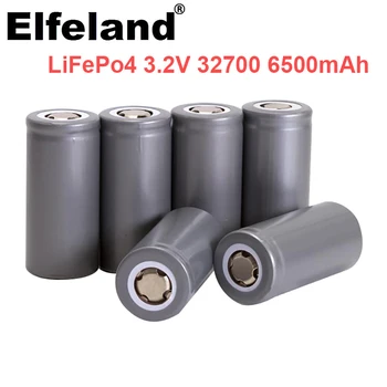 Elfeland 3.2 V 32700 6500mAh LiFePO4 baterija 35A nuolat išleidimo max 55A