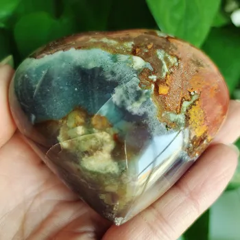 AAA Natūralus jūros akmuo širdyje, crystal akmens mineralinė pavyzdys kristalų stonLove ornamentu