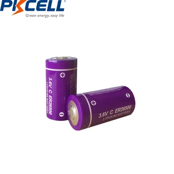 30Pcs PKCELL 3,6 V ER26500 Ličio Baterija 9000Mah C dydžio Aukštos Energijos Li-SOCl2 Baterija-C tipo PLC valdymo ličio baterijos