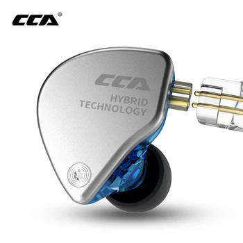 CCA CA4 Į 1DD+1BA Ausies Ausinės Stebėti Garsiakalbis Metalo Hibridinės Technologijos, Ausinių Sporto Triukšmo Kabelį, 