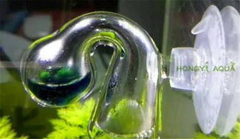 1 gabalas stiklo CO2 stiklo lašas tester CO2 ilgalaikio stebėti anglies dioksido koncentracija detektorius, Akvariumas PH Ilguoju Laikotarpiu Stebėti